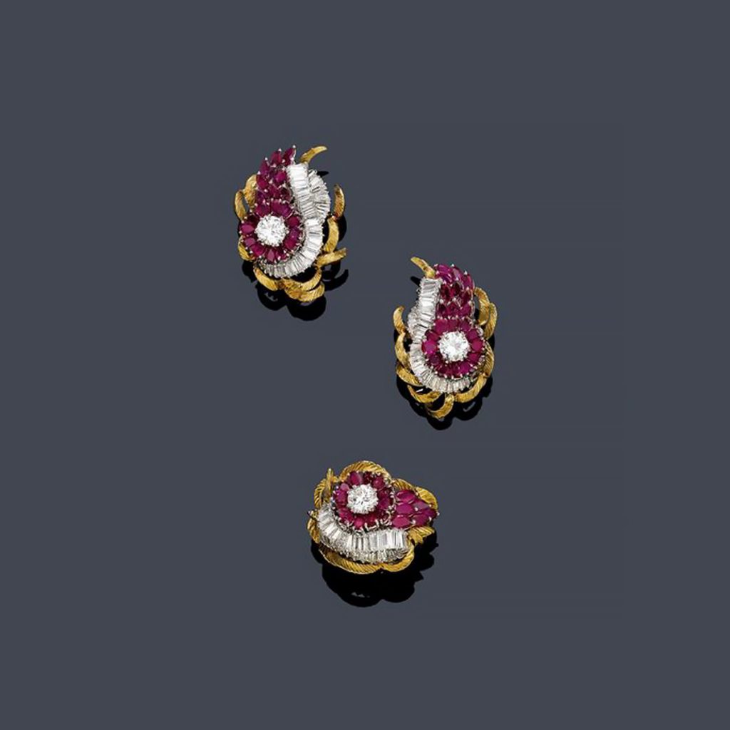 VINTAGE_ruby-and-diamonds-ear-clips-with-ring